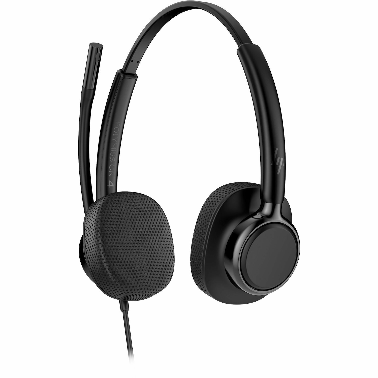 Poly 425 Wired Over-the-head, On-ear Stereo Headset - Black