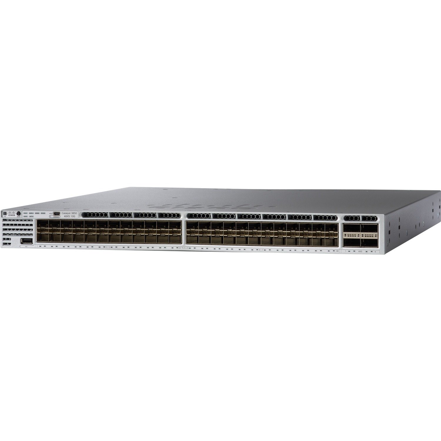 Cisco Catalyst 3850 WS-C3850-48P-S 48 Ports Manageable Layer 3 Switch - Gigabit Ethernet - 10/100/1000Base-T - Refurbished