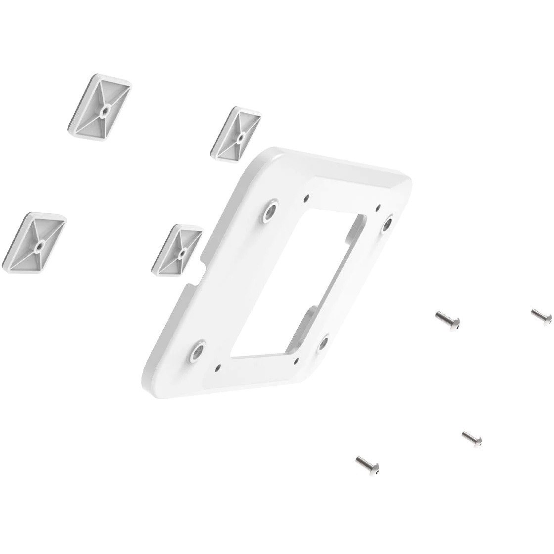 Compulocks Universal Invisible Mount Plate White