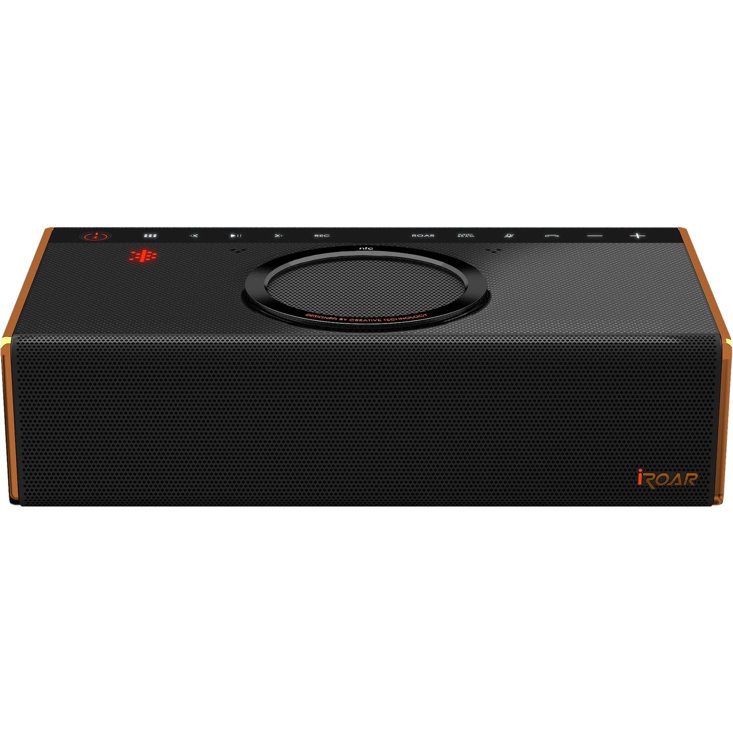 Creative iRoar Portable Bluetooth Speaker System - Black, Orange