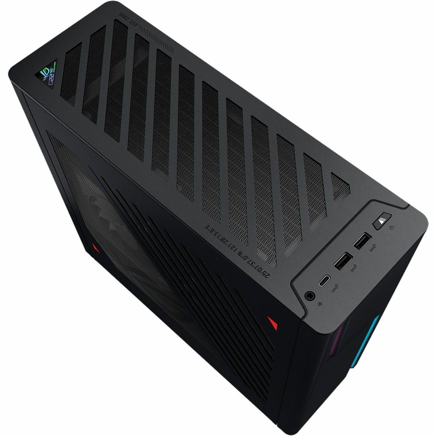 Asus ROG G22CH G22CH-71470F013W Gaming Desktop Computer - Intel Core i7 14th Gen i7-14700F - 16 GB - 1 TB SSD - Small Form Factor - Extreme Dark Gray