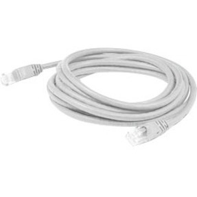 AddOn 10ft White CAT 5E PVC Ethernet Cable Snagless Bubble Boot RJ-45 M/M