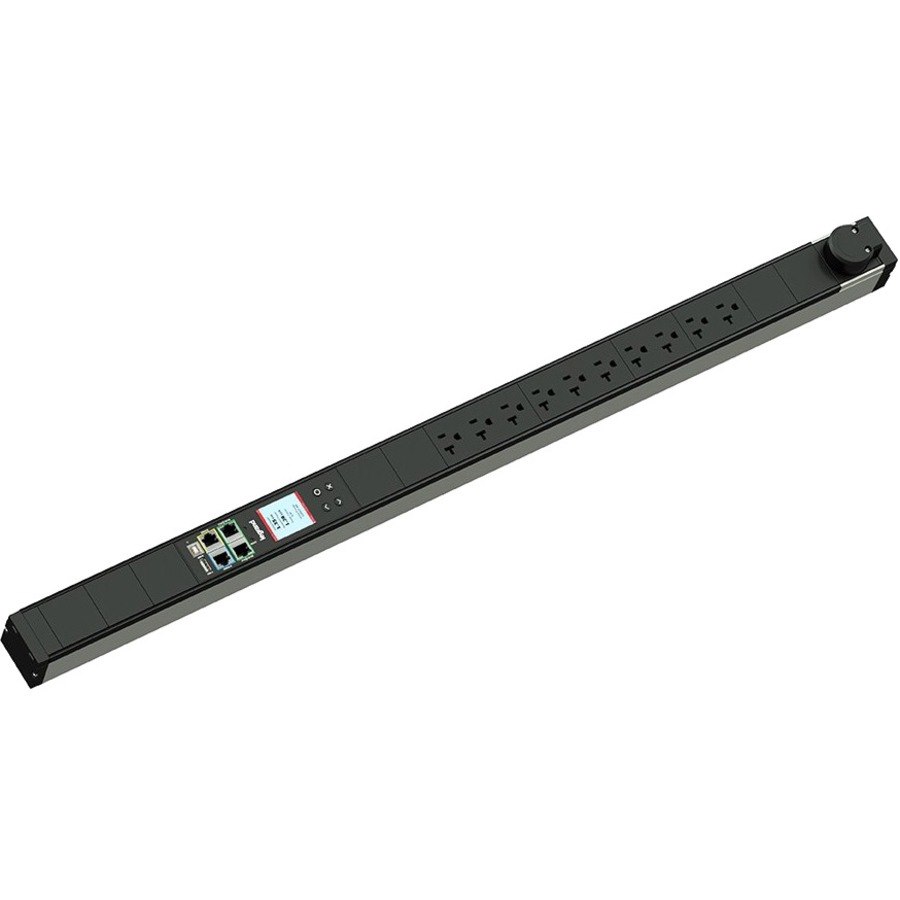 Legrand Rack PDU, Network Metered, 1U, 12A, 120V, (8) 5-20R, 5-15P Cord