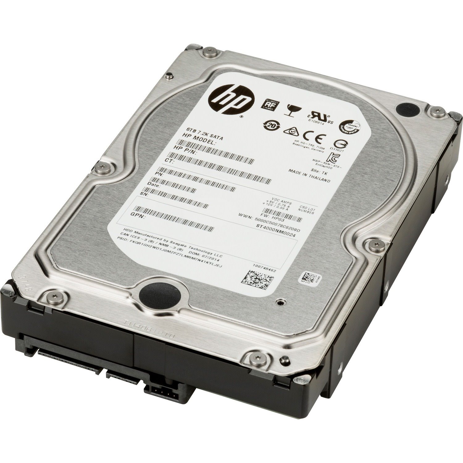 HP 6 TB Harde schijf - 3.5" Intern - SATA