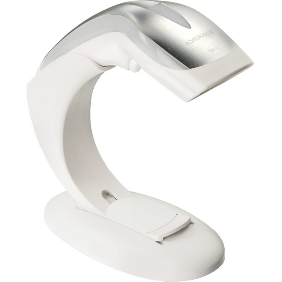 Datalogic Heron HD3130 Handheld Barcode Scanner Kit - Cable Connectivity - White