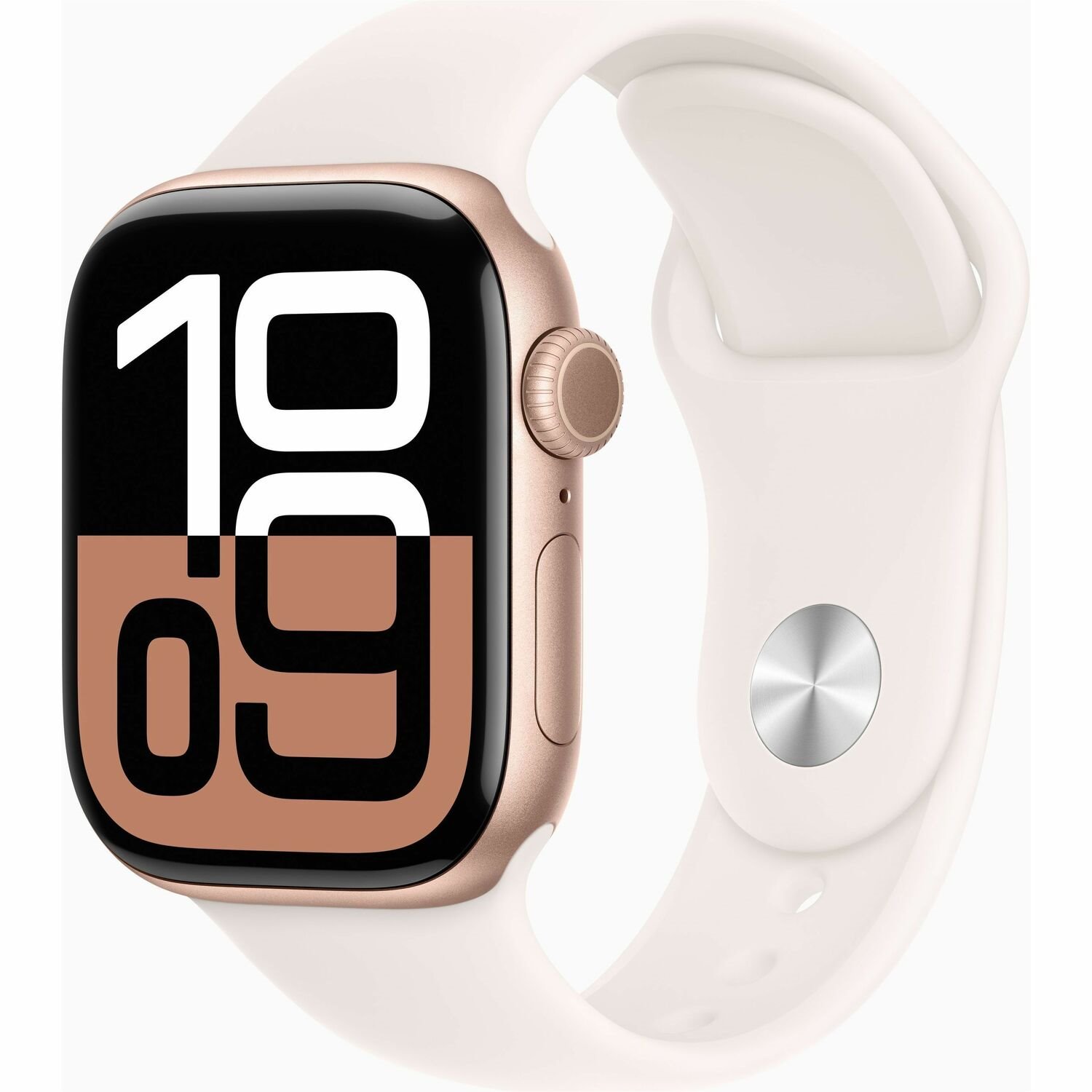 Apple Watch Series 10 Smart Watch - 42 mm Case Height - 36 mm Case Width - Rose Gold Case Color - Light Blush Band Color - Aluminium Case Material - Wireless LAN - LTE, UMTS