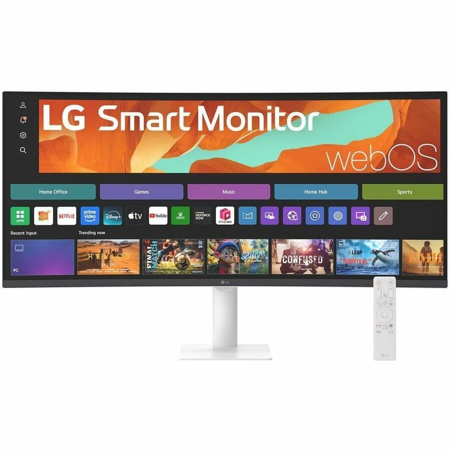 LG 34In WQHD 3440X1440 300CD/M2 3000:1 Curved Smart MNTR W/Webos