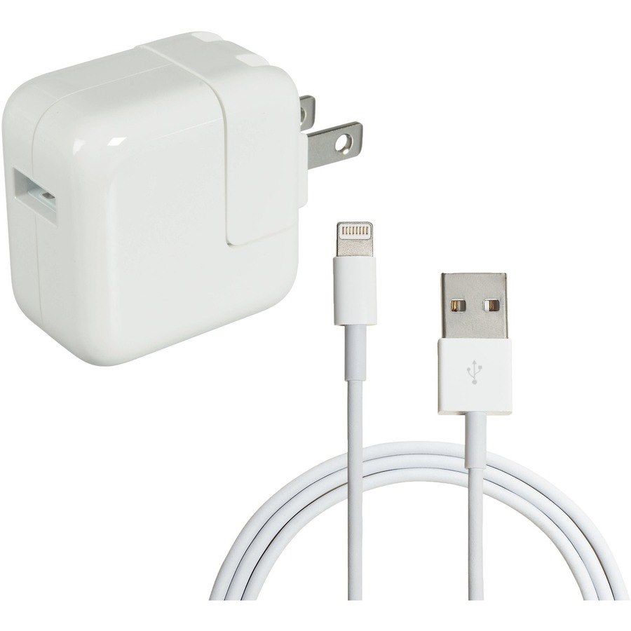 4XEM iPad Charging Kit - 3FT Lightning 8Pin Cable with 12W iPad wall charger - MFi Certified