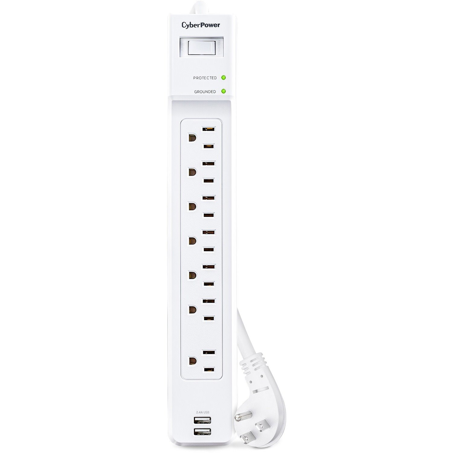CyberPower P704URC1 Home Office 7 - Outlet Surge Protector with 2000 J Surge Suppression