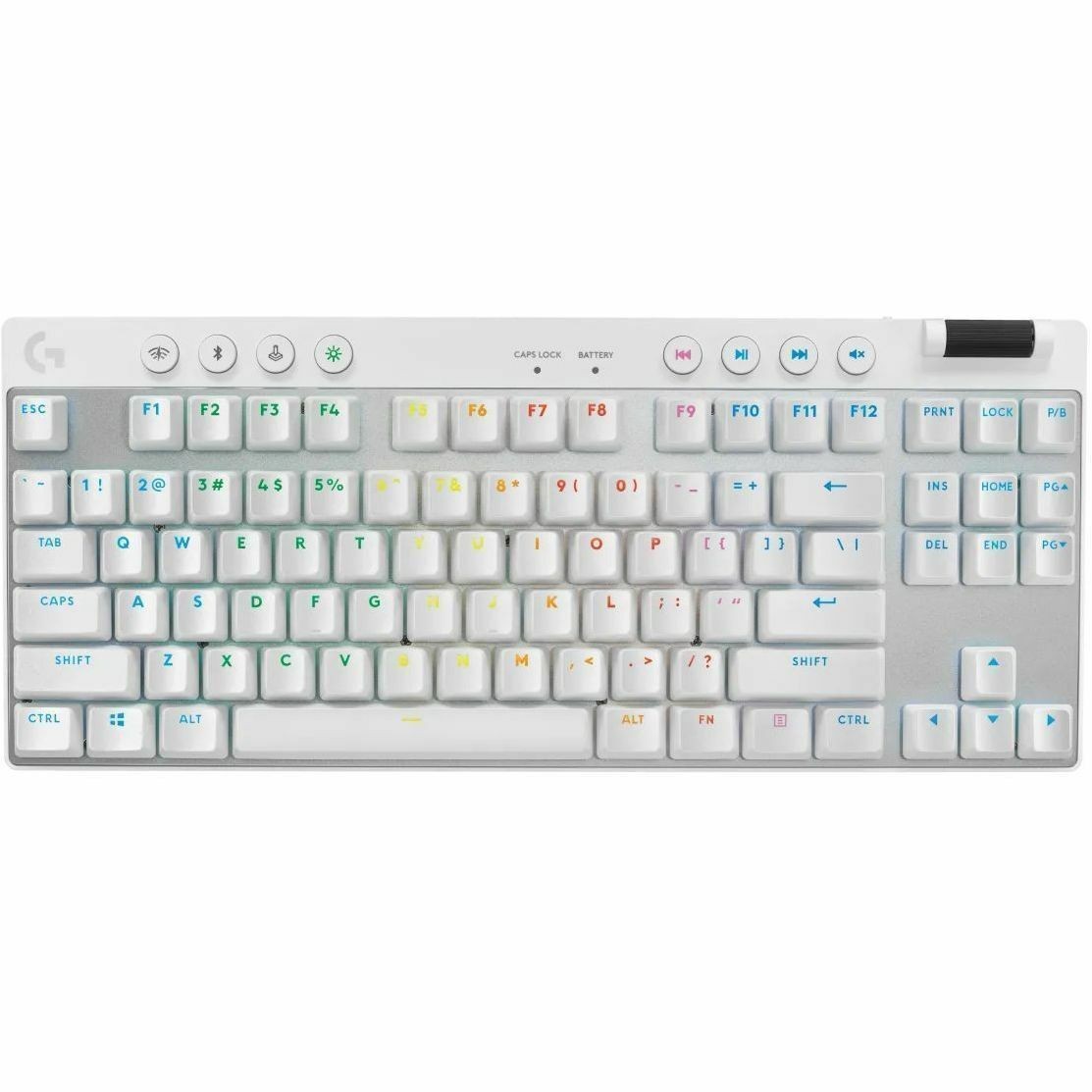 Logitech G PRO Gaming-toetsenbord - Draadloos Verbinding - USB 2.0 Interface - RGB LED - Frans - AZERTY indeling - Wit