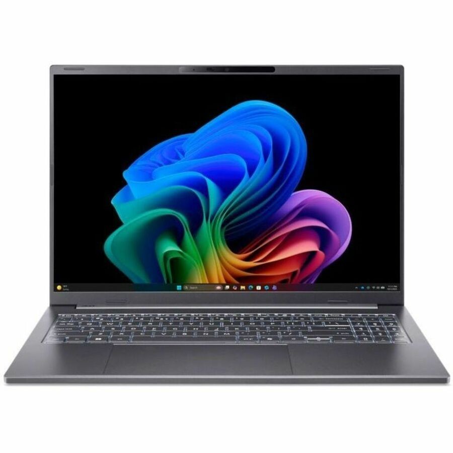 Acer Aspire 16 AI A16-I71M A16-I71M-96Q0 40,6 cm (16") Mosselschelp Copilot+ PC Notebook - WUXGA - 60 Hz - Intel Core Ultra 9 Series 3 386H - 16 GB - 512 GB PCI Express NVMe 4.0 SSD - IJzer
