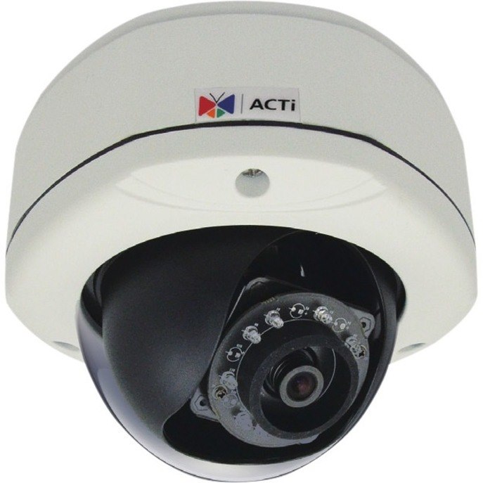 ACTi D72A 3 Megapixel Network Camera - Color, Monochrome - Dome