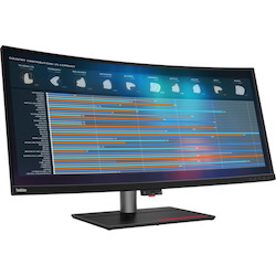 Lenovo ThinkVision P40w-20 40" Class 5K2K WUHD Curved Screen LED Monitor - 21:9 - Raven Black