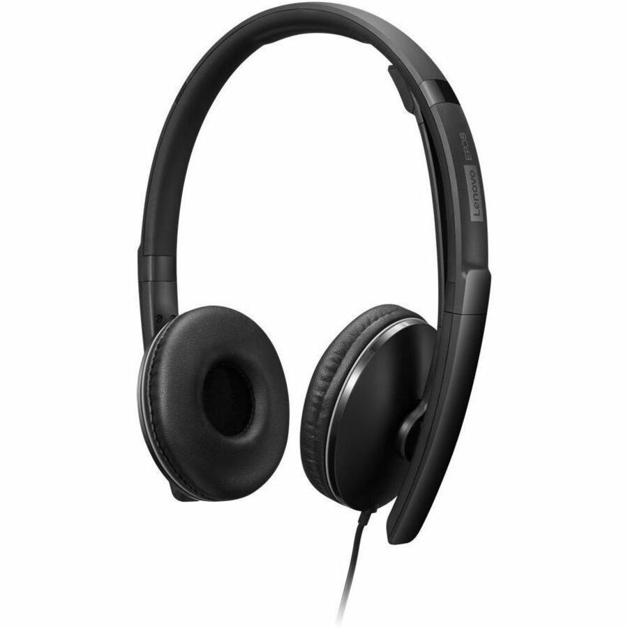 Lenovo Bedraad Op het oor, Over het hoofd Stereo Headset - Zwart
