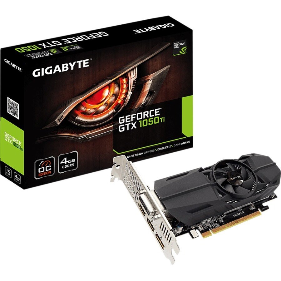 Gigabyte NVIDIA GeForce GTX 1050 Ti Graphic Card - 4 GB GDDR5 - Low-profile