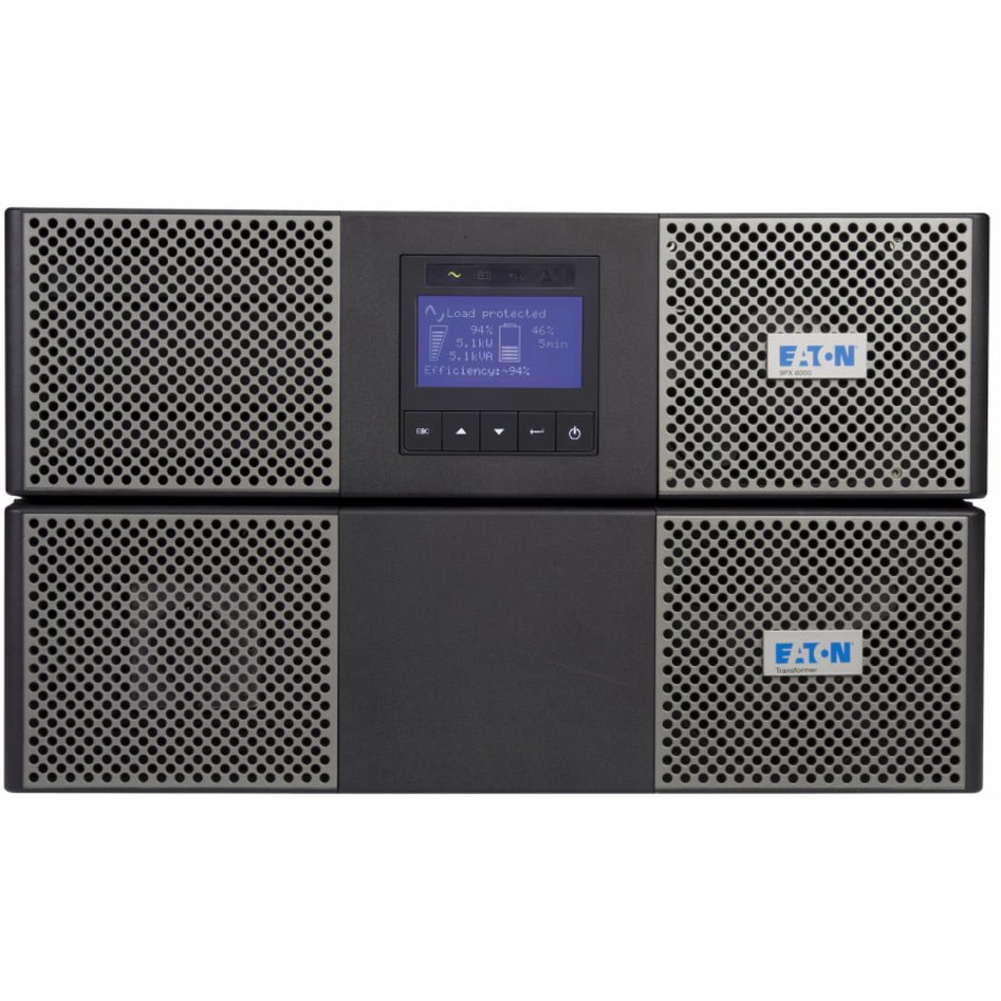 Eaton 9PX 3000VA 3000W 208V Online Double-Conversion UPS - Hardwired Input / Output, Cybersecure Network Card, Extended Run, 6U Rack/Tower