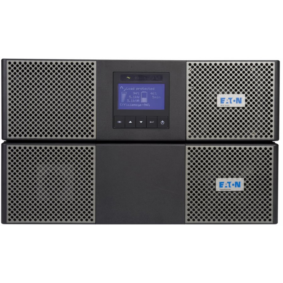 Eaton 9PX 3000VA 3000W 208V Online Double-Conversion UPS - Hardwired Input / Output, Cybersecure Network Card, Extended Run, 6U Rack/Tower