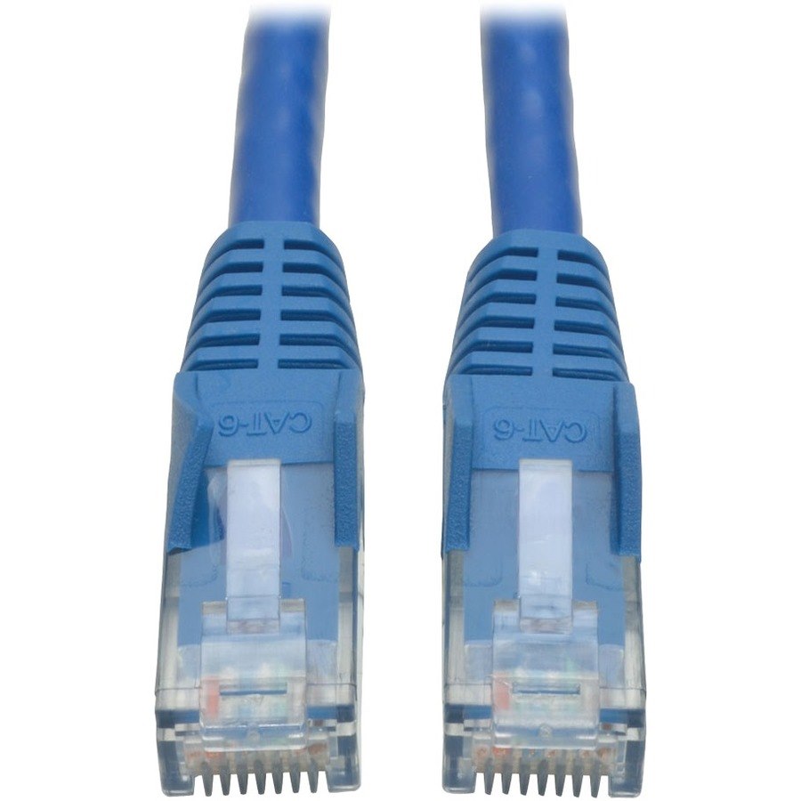 Eaton Tripp Lite Series Cat6 Gigabit Snagless Molded (UTP) Ethernet Cable (RJ45 M/M), PoE, Blue, 10 ft. (3.05 m)