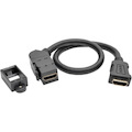 Eaton Tripp Lite Series High-Speed HDMI with Ethernet All-in-One Keystone/Panel Mount Coupler Cable (F/F), Angled Connector, 1 ft. (0.31 m)