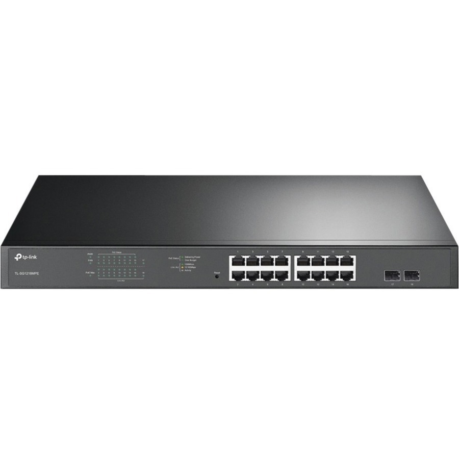 TP-Link JetStream TL-SG1218MPE 16 Poorten Beheer mogelijk Ethernetswitch - Gigabit Ethernet - 1000Base-T, 1000Base-X