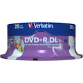 Verbatim 43667 DVD Recordable Media - DVD+R DL - 8x - 8.50 GB - 25