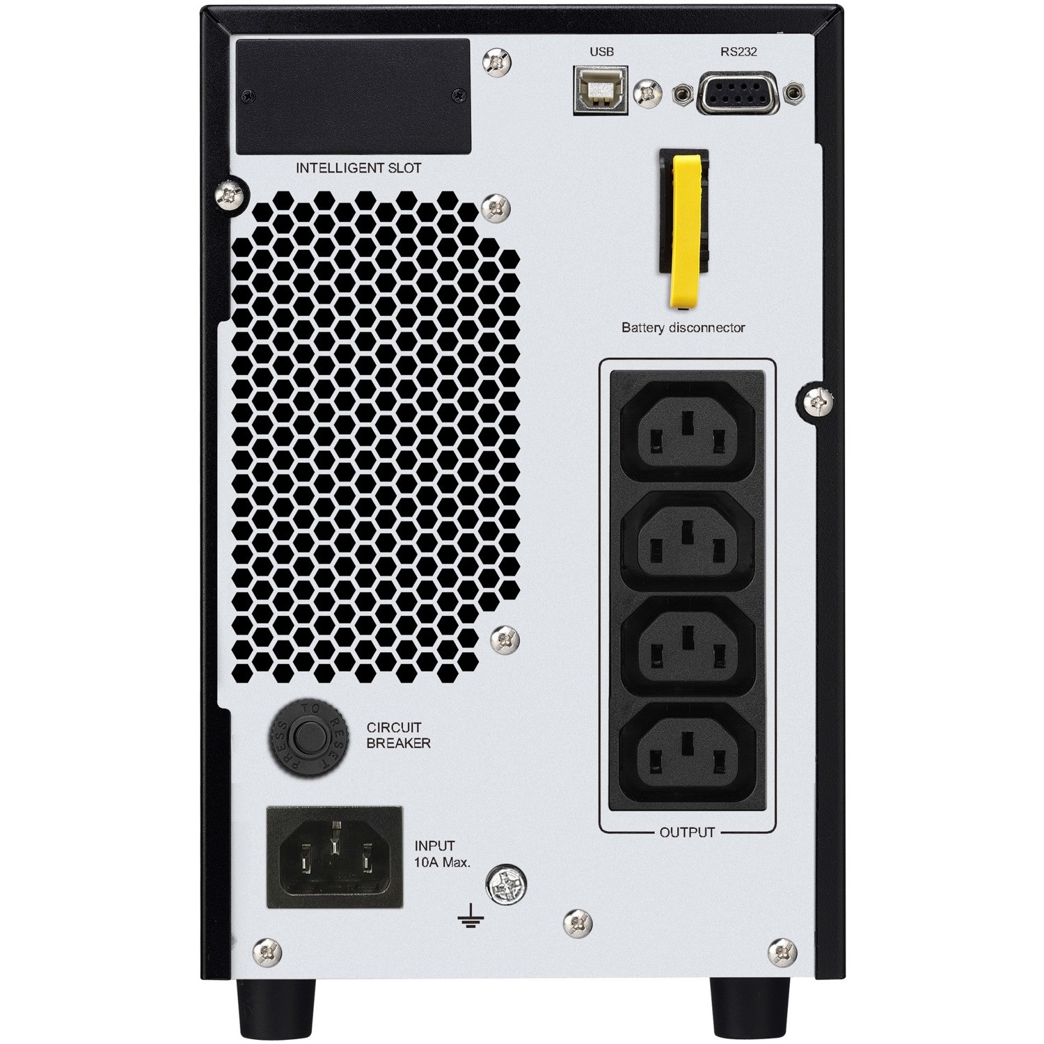 APC Easy UPS 2000VA/1600W Online UPS, Tower Form Factor, 230V/10A Input, 4x IEC C13 Outlets, Lead Acid Battery