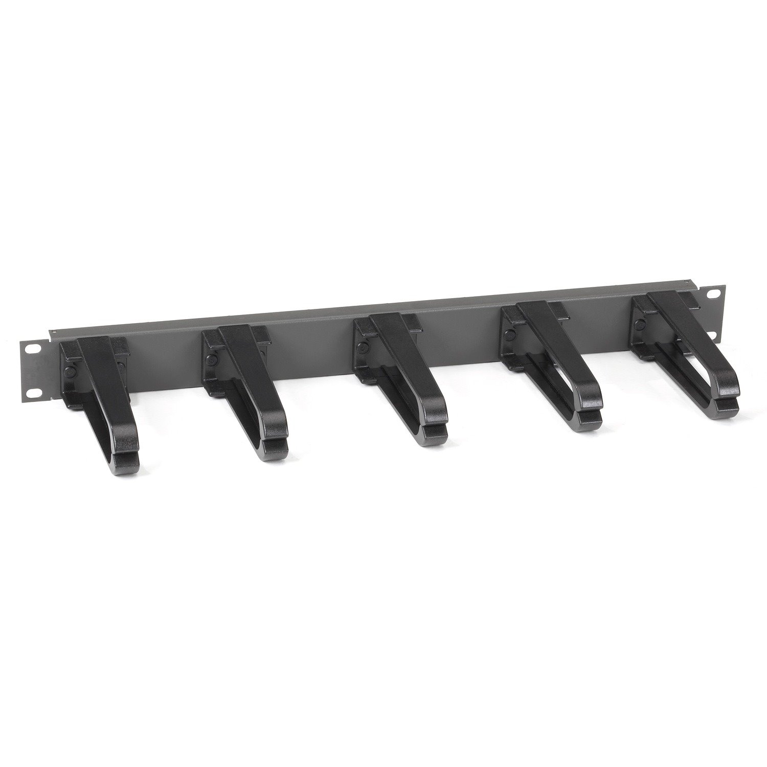 Black Box Horizontal IT Rackmount Cable Manager - 1U, 19" , Single-Sided, Black
