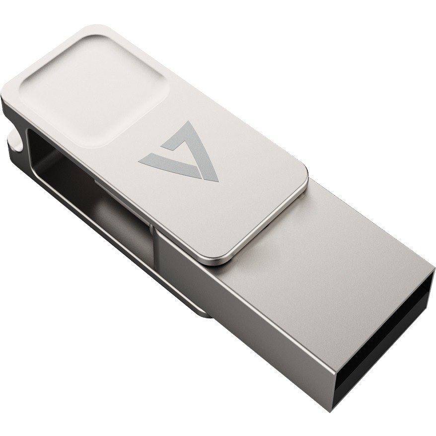 V7 VF3128GTCV7 USB-C Dual-Purpose Flash Drive USB3.2 - Type A 128GB