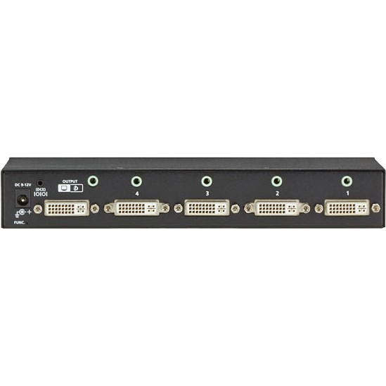 Black Box 4 x 1 DVI Switch with Audio