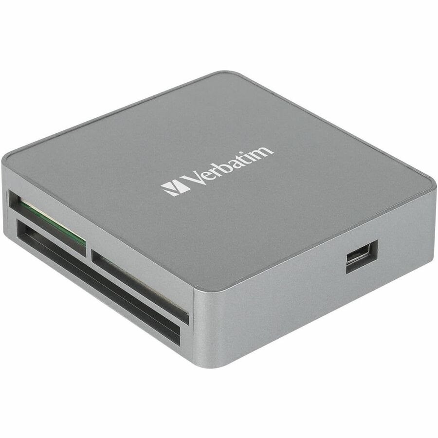 Verbatim Usb 2.0 All- In-1 Card Reader / Hub Including SD, SDHC, SDXC, microSD, microSDHC, microSDXC, CF-1, Memory Stick, And MS-Pro Duo
