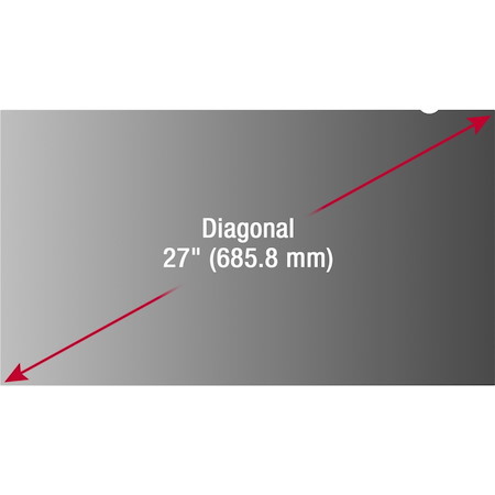 ViewSonic 27" Privacy Filter Screen Protector for Widescreen (16:9) LCD Monitor Lightweight Anti-glare and Anti-scratch, Black. 20 screen protectors per master pack.