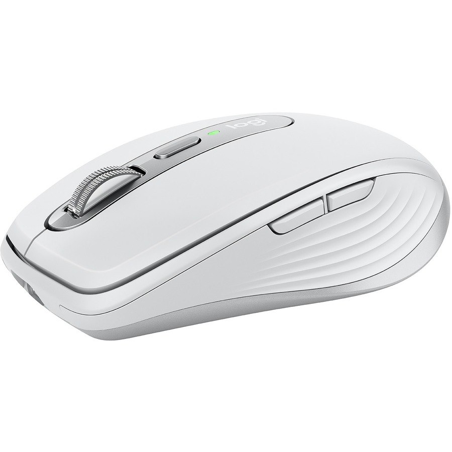 Logitech MX Anywhere 3 Mouse - Bluetooth/Radio Frequency - USB - Darkfield - 6 Button(s) - Pale Gray