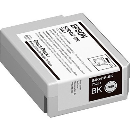 Epson SJIC41P-BK Original Inkjet Ink Cartridge - Blister Pack - Gloss Black - 1 Pack