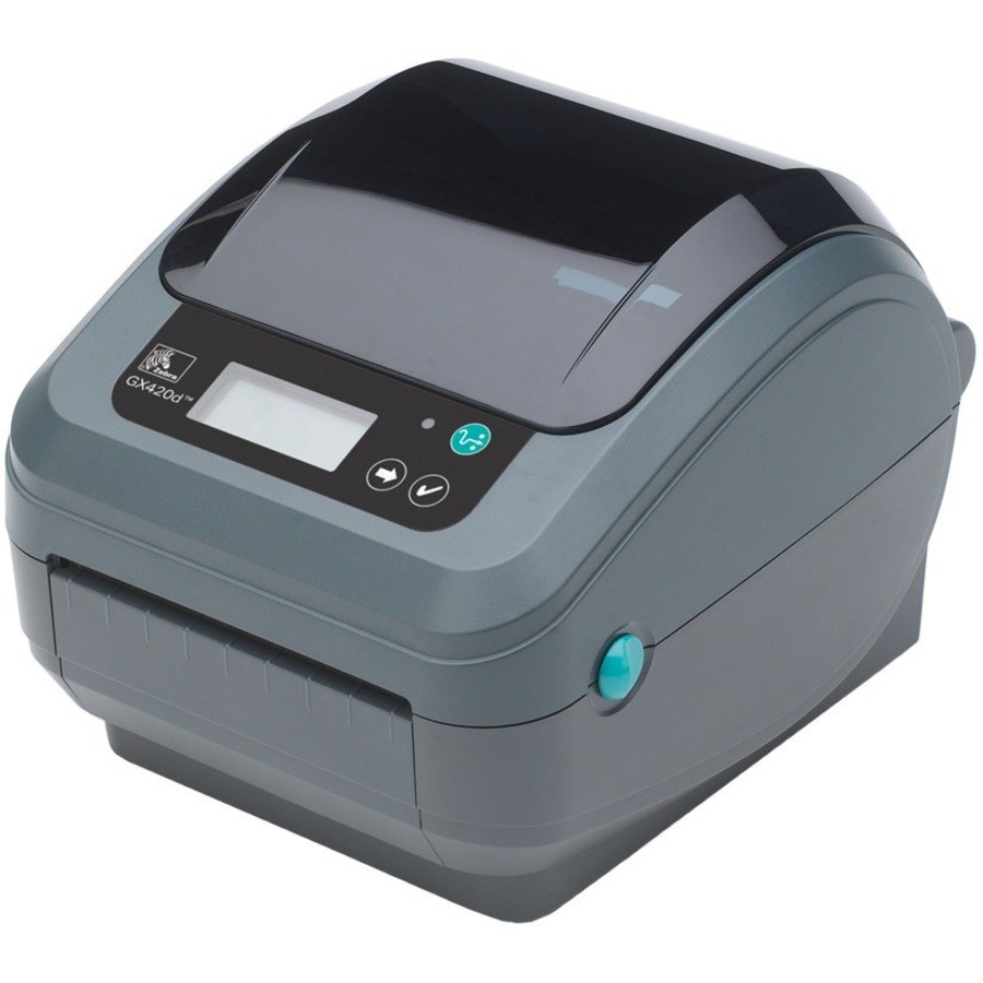 Zebra GX420d Desktop Direct Thermal Printer - Monochrome - Label Print - Fast Ethernet - USB - Serial