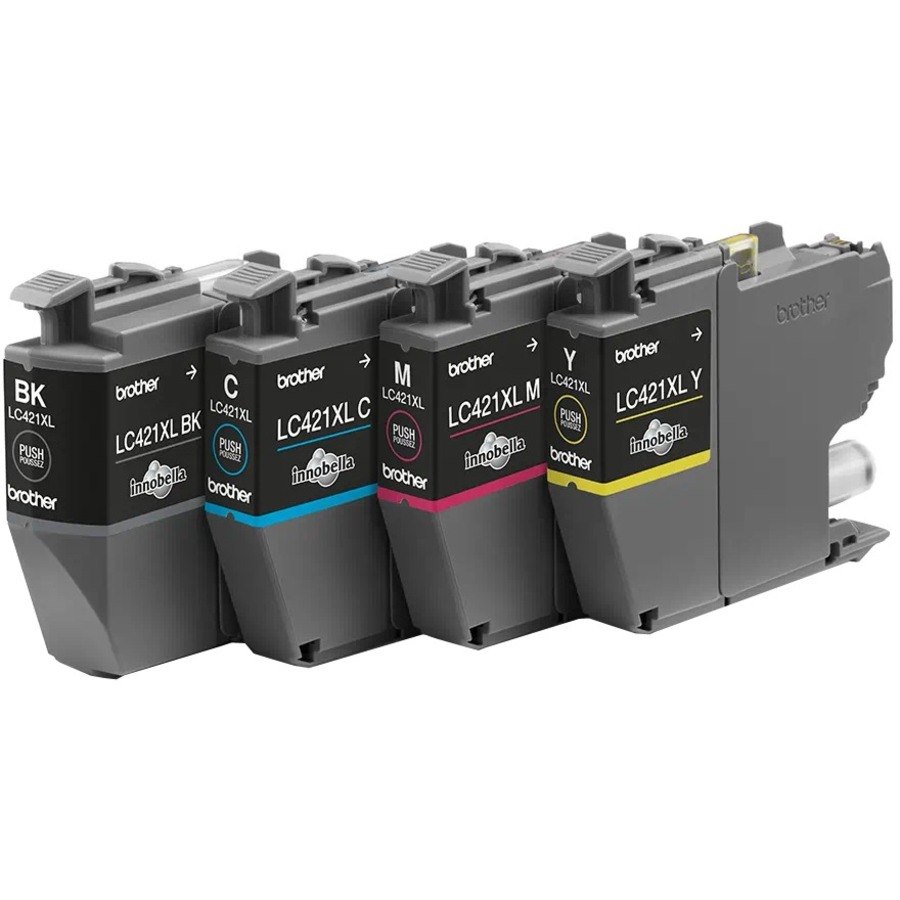 Brother LC421XLVAL Original High Yield Inkjet Ink Cartridge - Black, Cyan, Magenta, Yellow - 4 / Pack