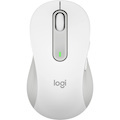 Logitech Signature M650 L Mouse - Bluetooth/Radio Frequency - USB - Optical - 5 Button(s) - 5 Programmable Button(s) - Off White