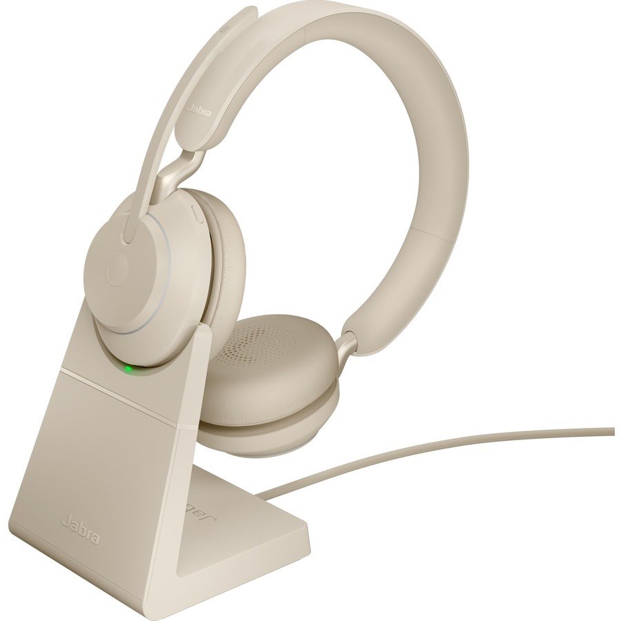 Jabra Evolve2 65 Wireless Over-the-head Stereo Headset - Beige