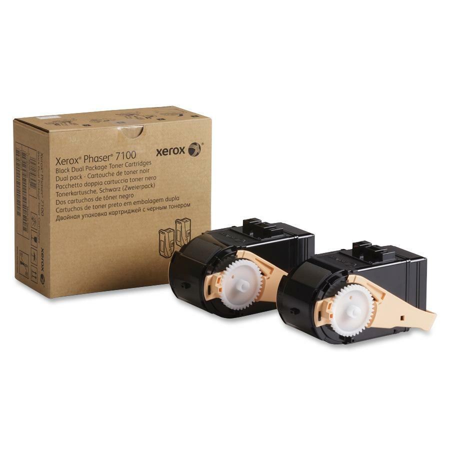Xerox Original Laser Toner Cartridge - Black - 2 / Box
