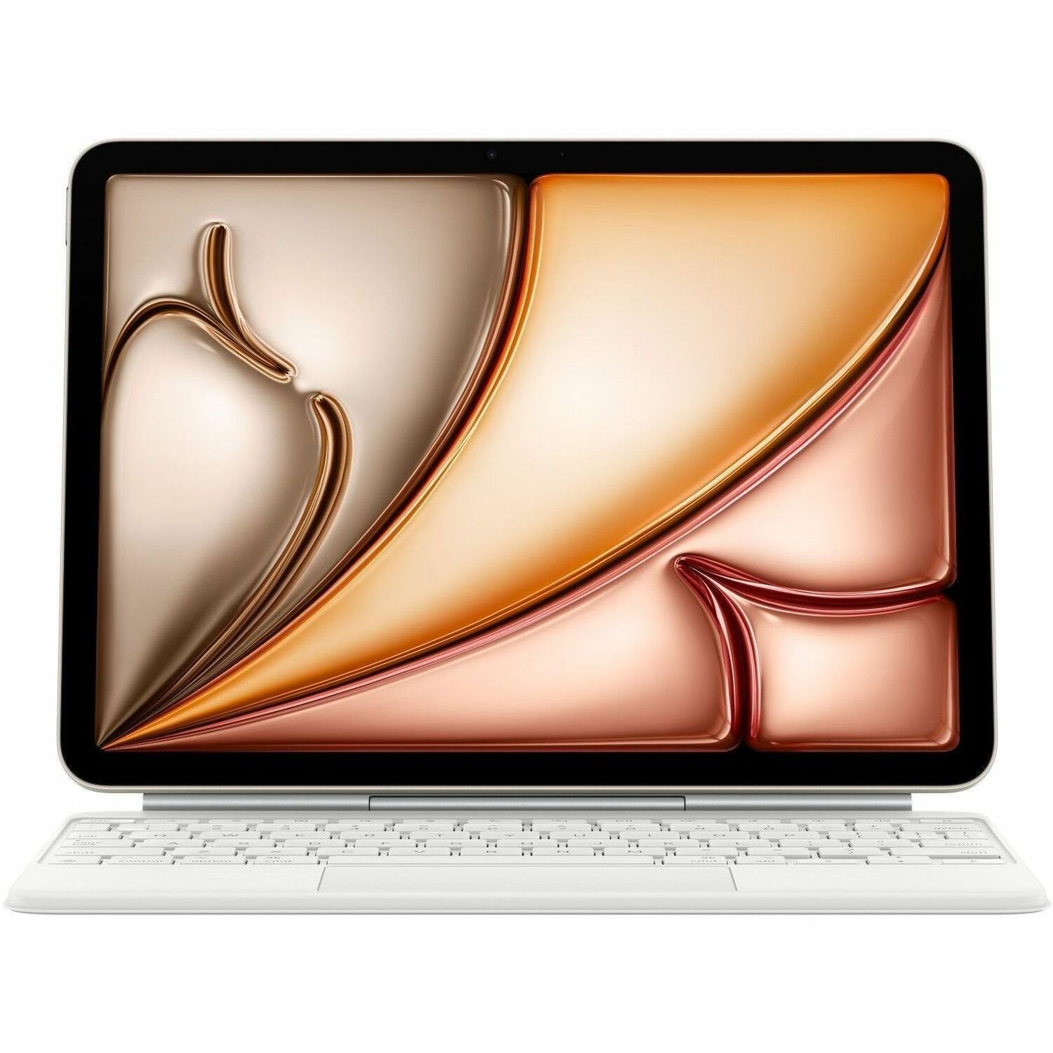 Apple Magic Keyboard/Cover Case for 11" Apple iPad Air (4th Generation), iPad Air (5th Generation), iPad Air 11 (2024), iPad Air 11 (2025) Tablet - English (US) Keyboard - White