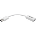 Eaton Tripp Lite Series DisplayPort to HDMI Active Adapter Video Converter (M/F), 4K 60 Hz, DP 1.2, HDCP 2.2, 6 in.