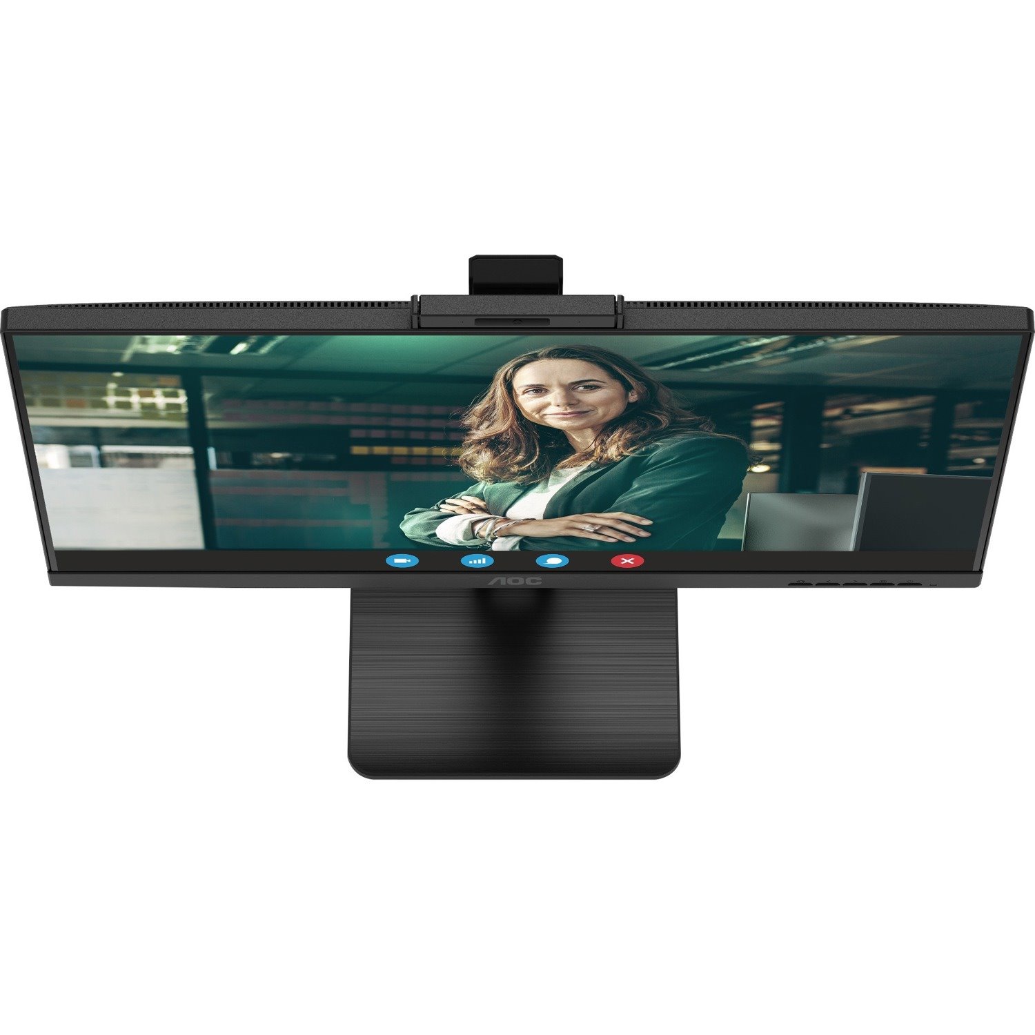 AOC Q27P3CW 27" Class Webcam UW-UXGA LCD Monitor - 16:9 - Textured Black