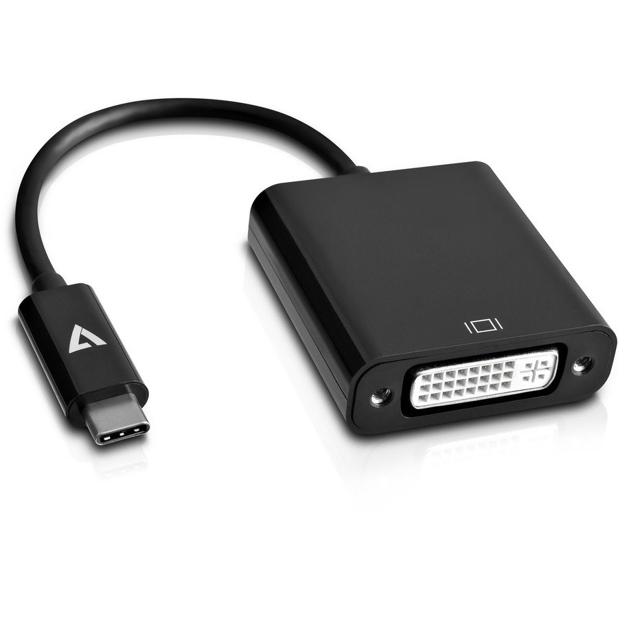 V7 USB-C Male to DVI-I Female 1080P FHD