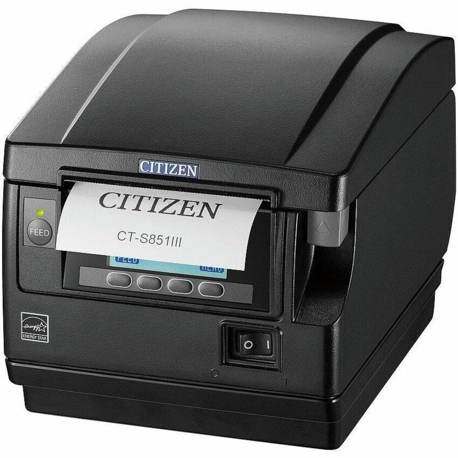 Citizen CT-S851III Hospitality Direct Thermal Printer - Monochrome - Receipt Print - USB - USB Host - With Cutter - Black