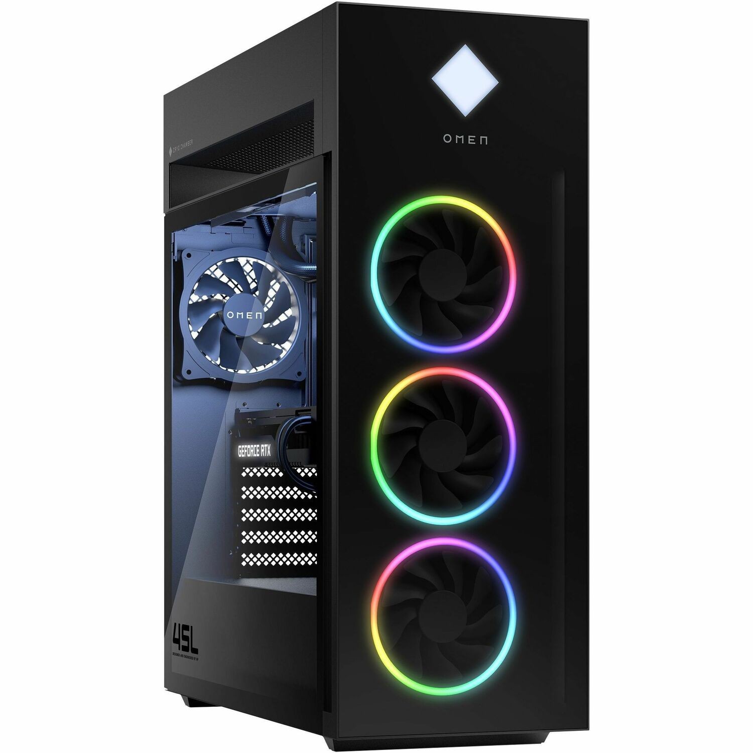 OMEN OMEN 45L GT22-1020na Gaming Desktop Computer - Intel Core i7 13th Gen i7-13700K - 32 GB - 2 TB SSD - Tower - Black