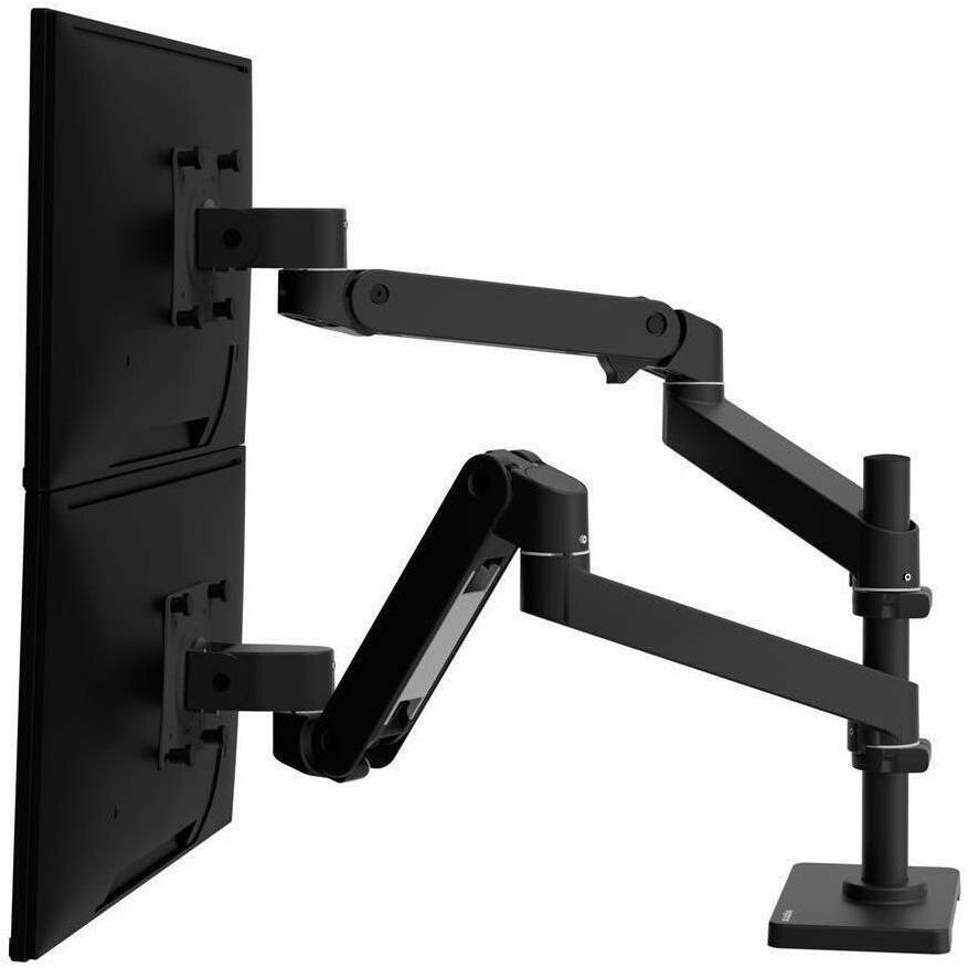 Ergotron Desk Mount for Monitor, LCD Display - Black