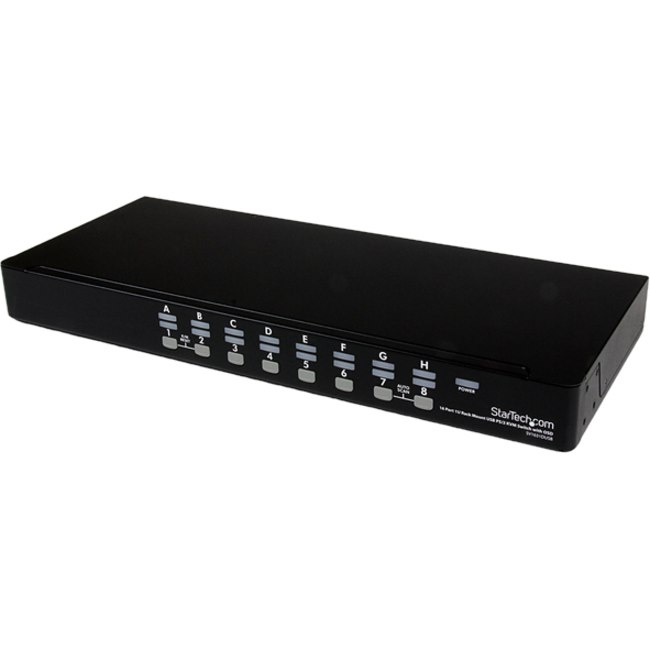 StarTech.com 16 Port 1U Rackmount USB PS/2 KVM Switch with OSD