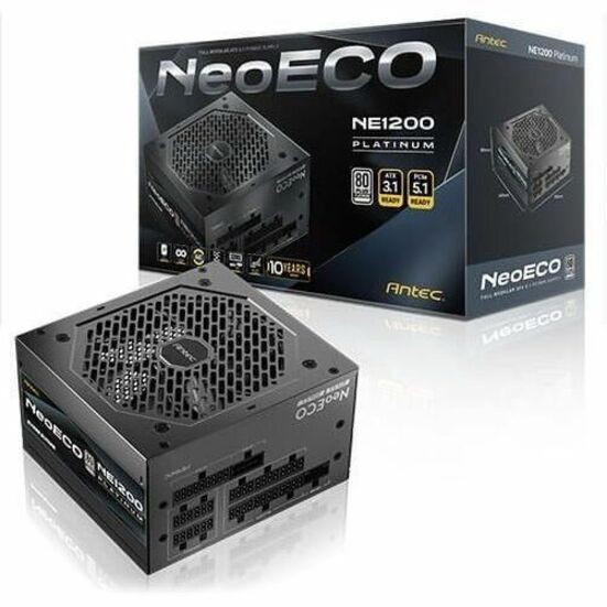 Antec Ne1200 Platinum NeoEco 1200W Fully -Modular Atx 3.1 Power Supply, PCIe 5.1 Ready With 12V 2X6 Connector, 80 Plus Platinum Certified, 120MM FDB Silent Fan, 10-Year Warranty