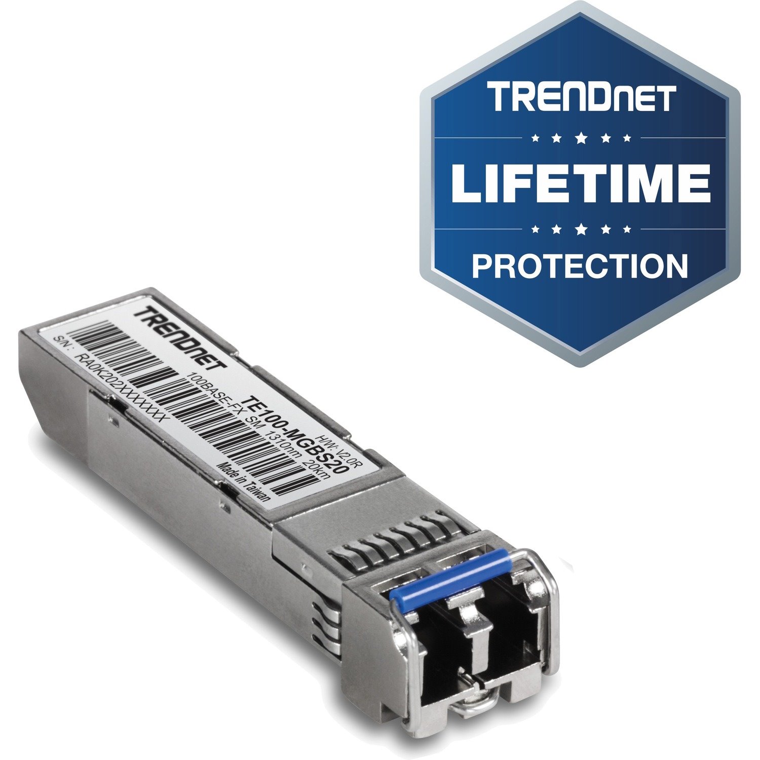 TRENDnet TE100-MGBS20 SFP - 1 x LC Duplex 100Base-FX Network - TAA Compliant