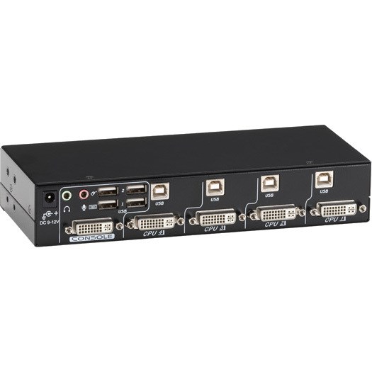 Black Box ServSwitch DT DVI with Bidirectional Audio, 4-Port