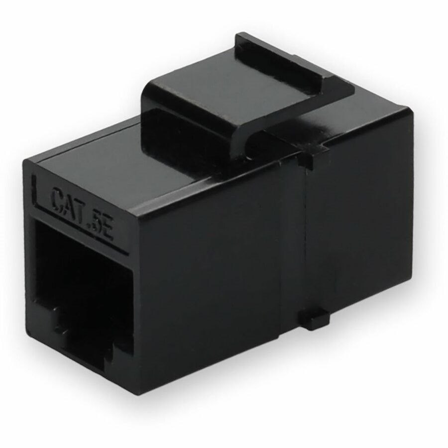 AddOn RJ-45 (Female) to RJ-45 (Female) Black Cat5e UTP Copper Connector